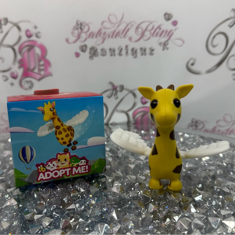 McDonald’s Adopt Me! Giraffe with wings cute animal toy Yellow Giraffe Toy